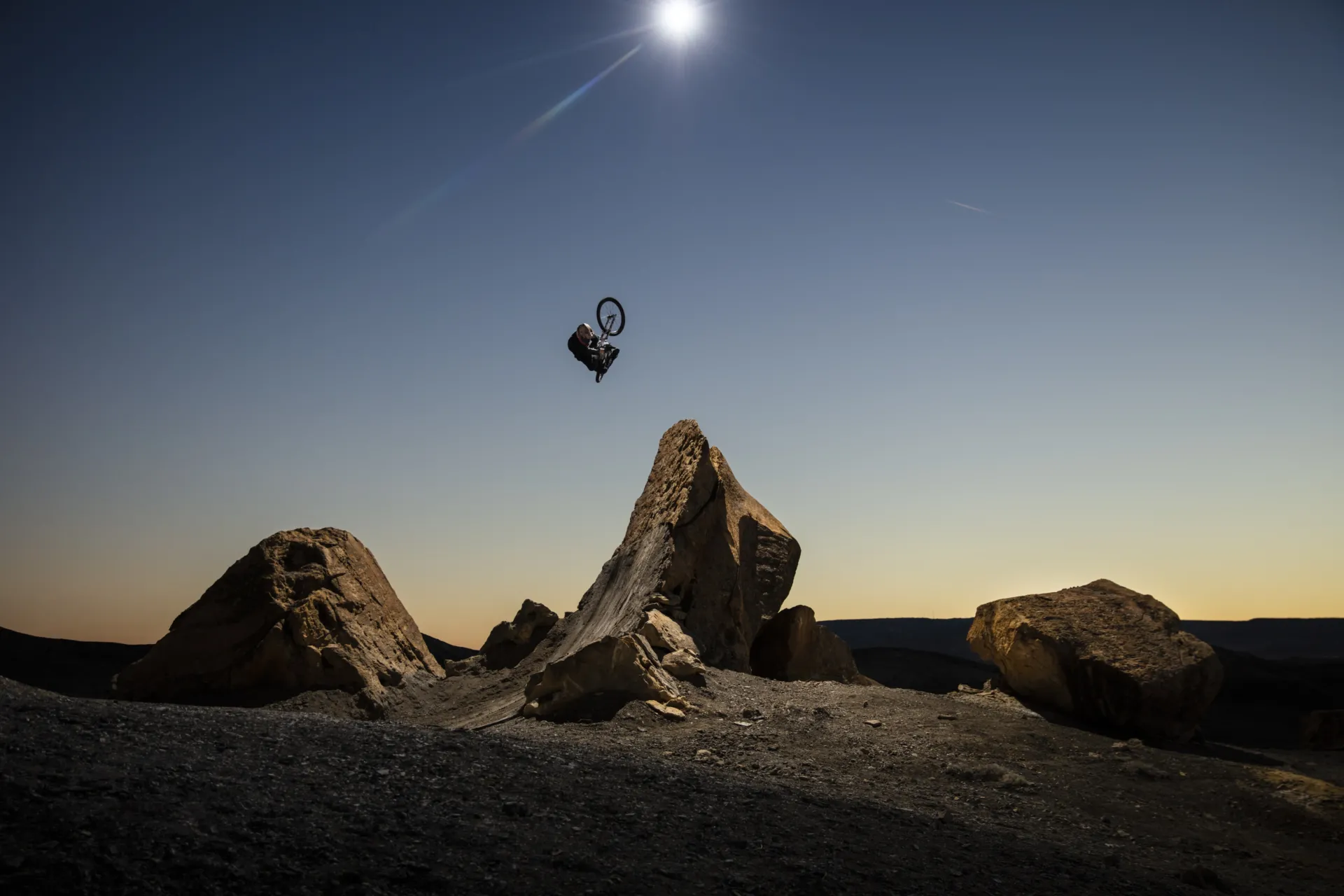 Iconic action shot featuring Brett Rheeder by Sterling Lorence from Anthill Film's Return to Earth.