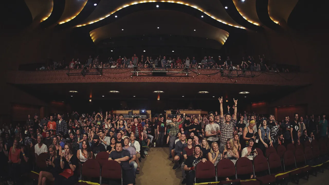 A sold out crowd anticipates the world premiere of unReal in Vancouver BC.